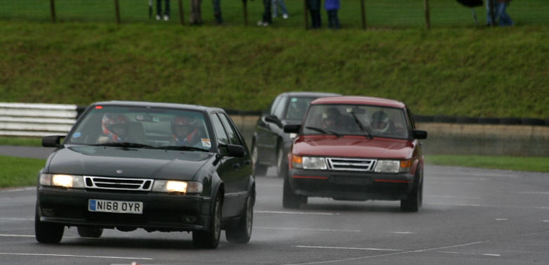 Castle Combe. Not really leading the field just having fun.