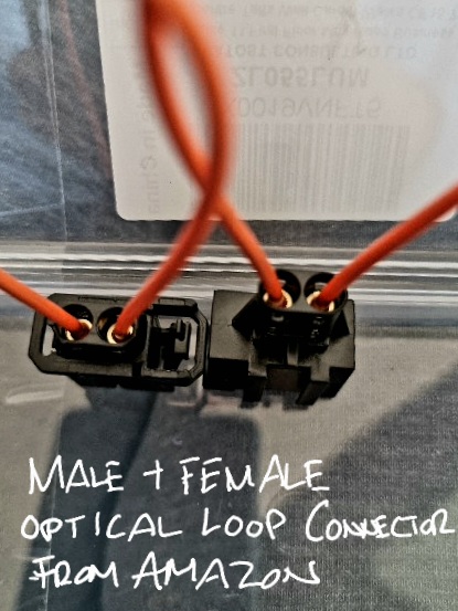 Male and female connectors